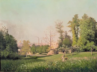 In het park van Issy-les-Moulineaux, 1876